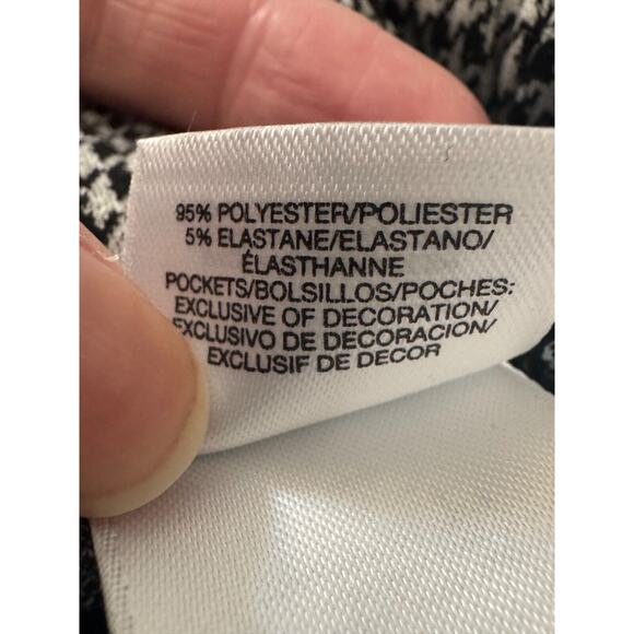 Nine West Career Pants Houndstooth Pointe Pant XL Y2k Elastic Waist High Waist - Picture 7 of 7